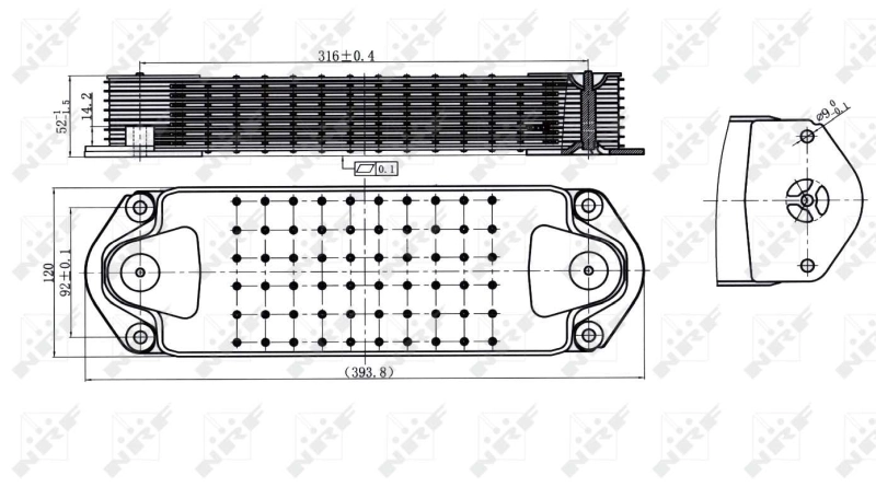 Radiador de aceite 31198 NRF