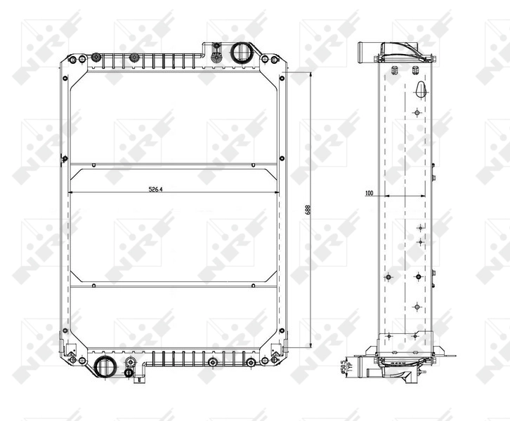 Comprar 54074 NRF Radiador de auto