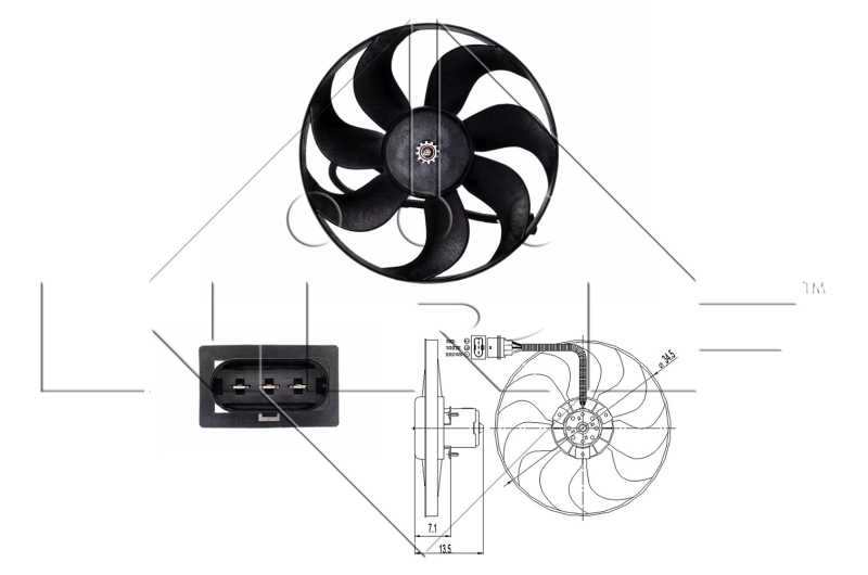 Ventilador de refrigeración del motor Polo III hatchback (1999-2001) original desde 66,72 €