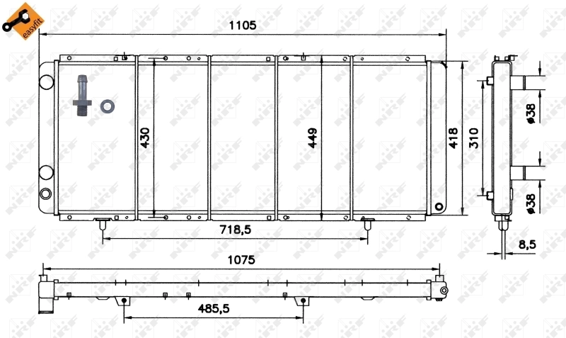 Radiador de água Polcar 570208A4