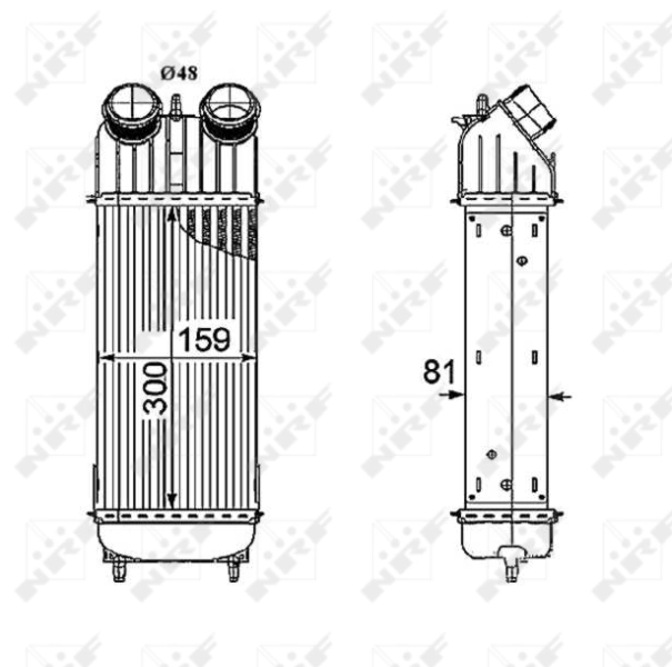 Intercooler 30196 NRF