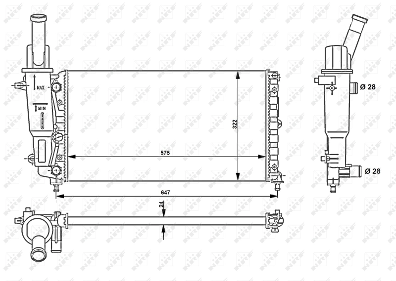 Comprar BM160 Magneti Marelli Radiador de auto