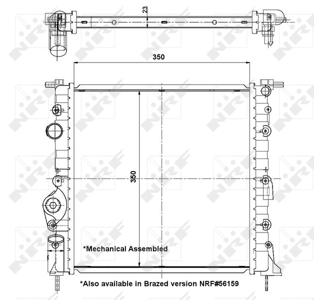 Comprar 58196 NRF Radiador de auto