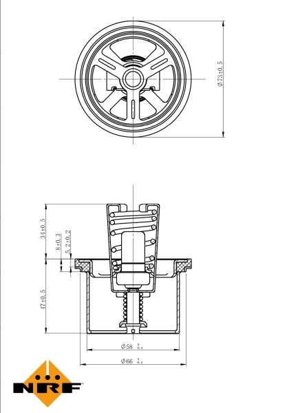 5010553100 Renault (RVI) Termostato de agua