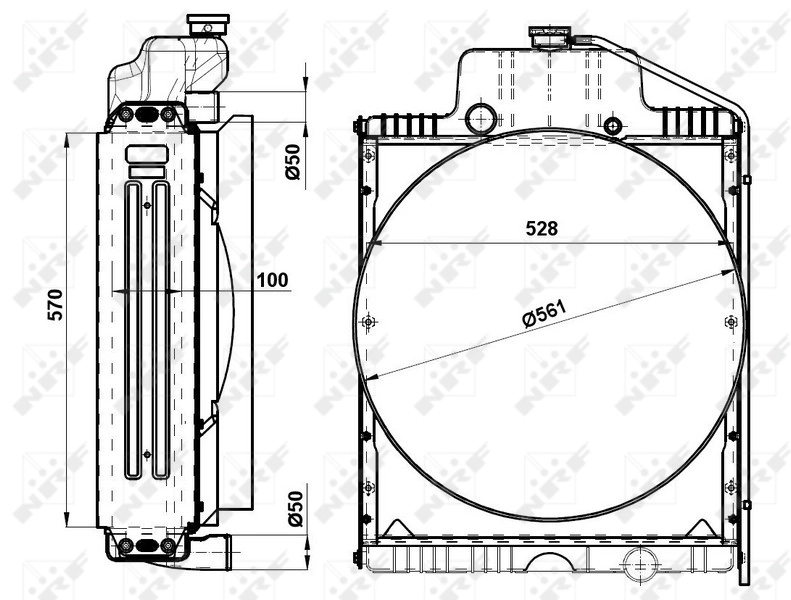 Radiador 54096 NRF