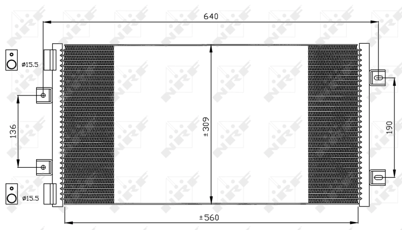 Comprar 35492 NRF Condensador de aire acondicionado