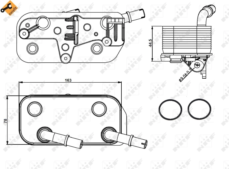 Radiador de refrigeración de la transmisión 31189 NRF