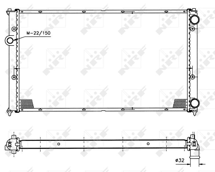 Radiador 50458 NRF