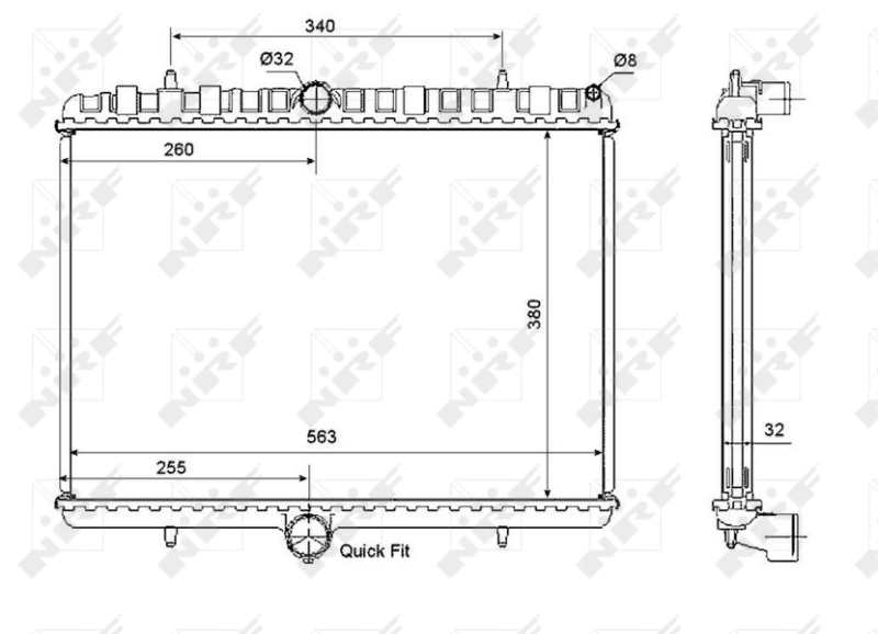 Comprar 53861 NRF Radiador de auto