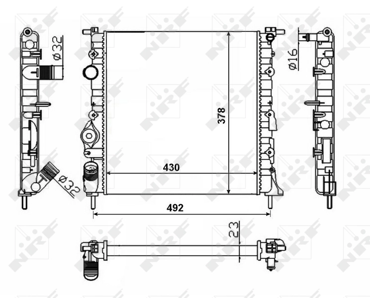Radiador 58023 NRF