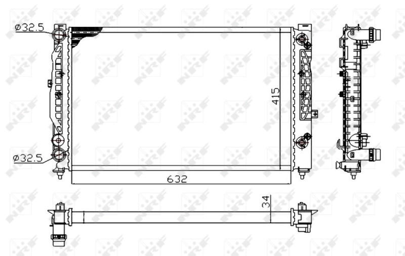 Radiador BM811 Magneti Marelli