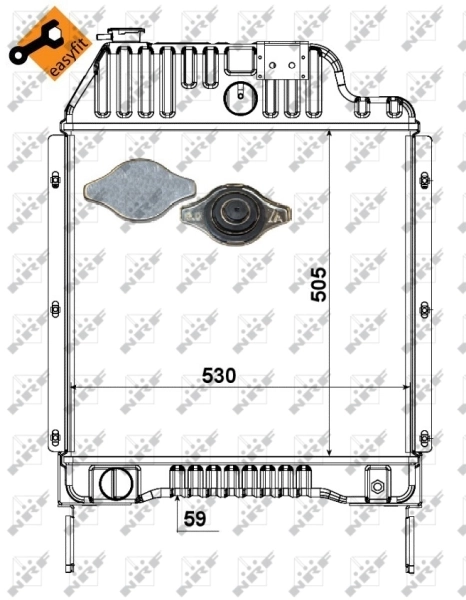 3618628M92 Massey Ferguson Refrigeración del motor