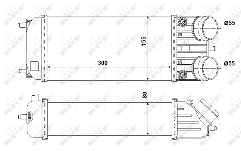Intercooler 30543 NRF