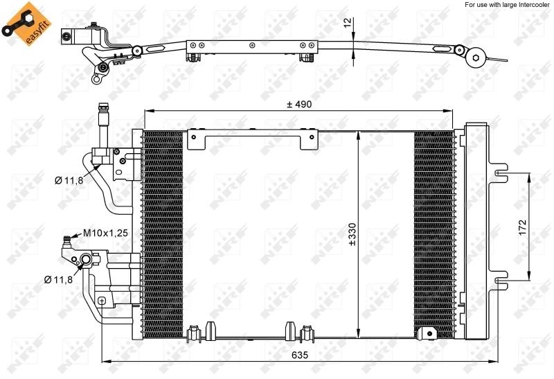 Comprar 35633 NRF Condensador de aire acondicionado