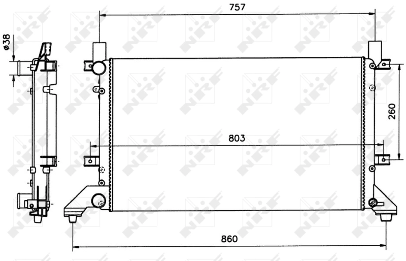 Comprar 58240 NRF Radiador de auto