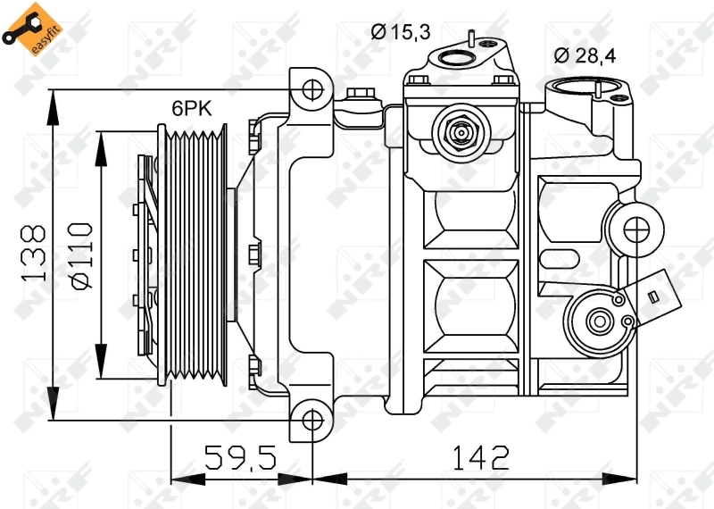 Compresor de ac NRF 32147