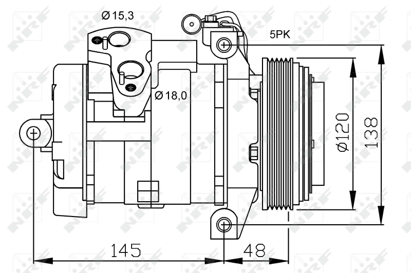 Compresor ac NRF 32470 precio, desde 159,72 EUR