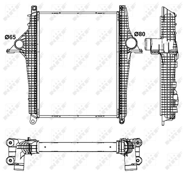 Intercooler 81061300190 MAN
