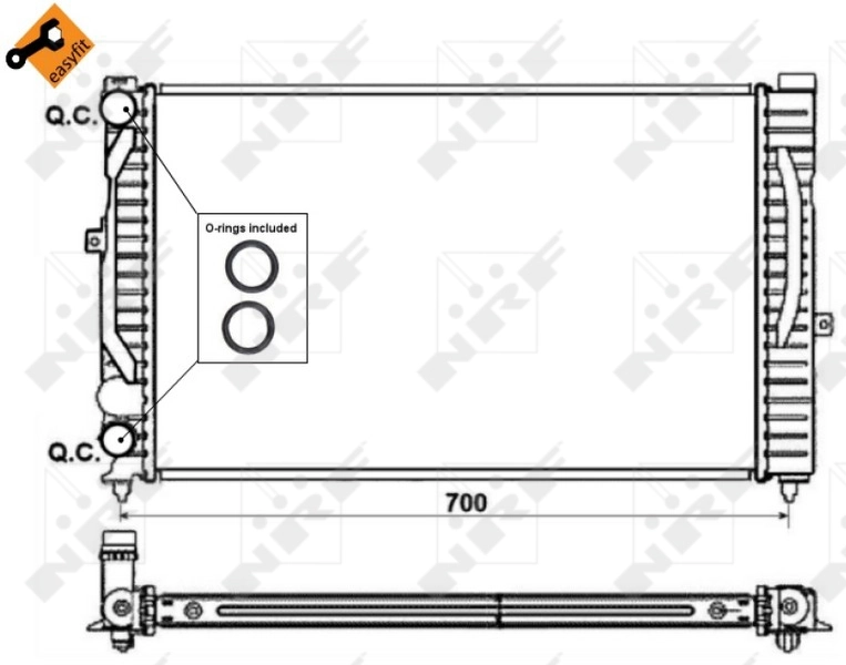 Radiador 58259 NRF