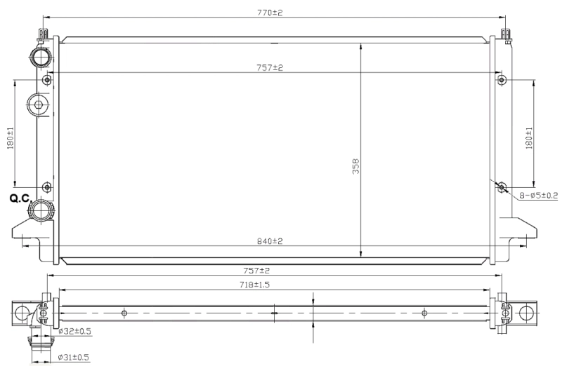 Radiador 58950 NRF