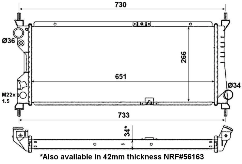 Comprar 507522 NRF Radiador de auto