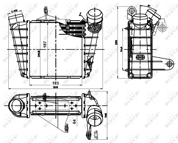 Intercooler 30842 NRF