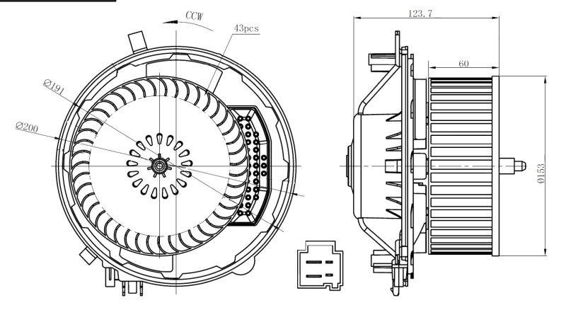 Ventilador habitáculo 34283 NRF