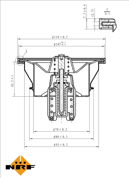 Termostato 725013 NRF