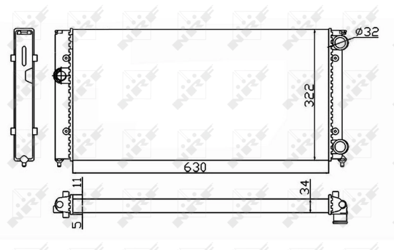 Comprar 54664 NRF Radiador de auto