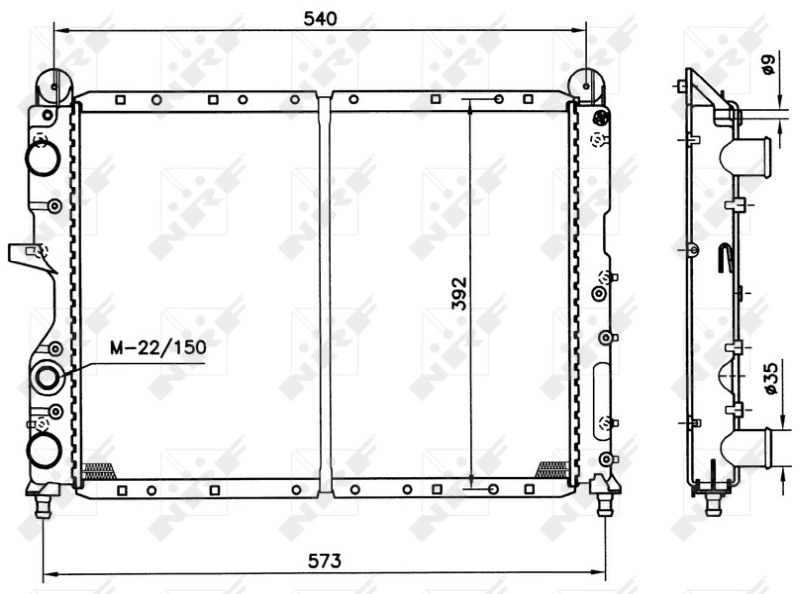 Comprar 54501 NRF Radiador de auto