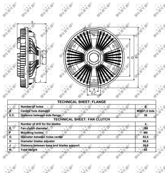 Embrague del ventilador Nissan/Infiniti 5010514380