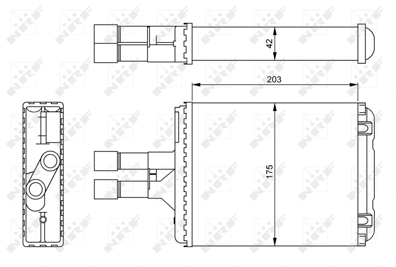 Radiador de calefacción NRF 54242 precio, desde 27,91 EUR