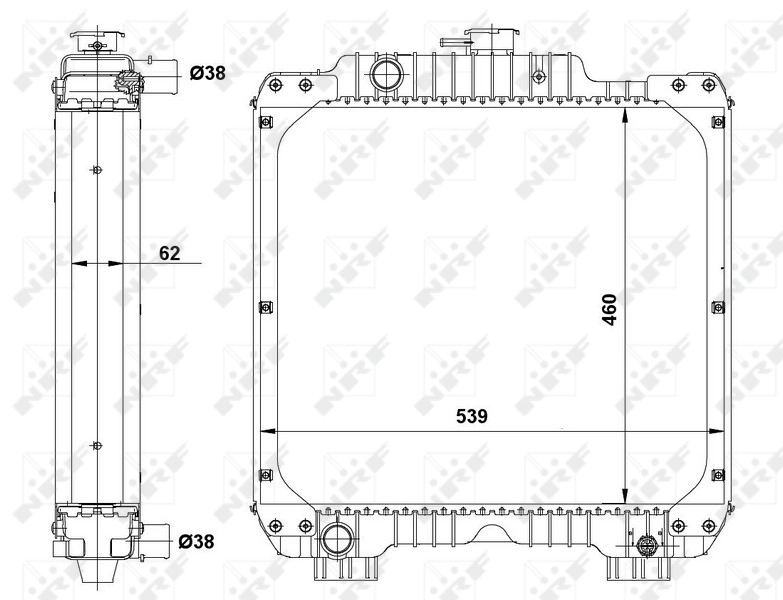 Radiador 54089 NRF