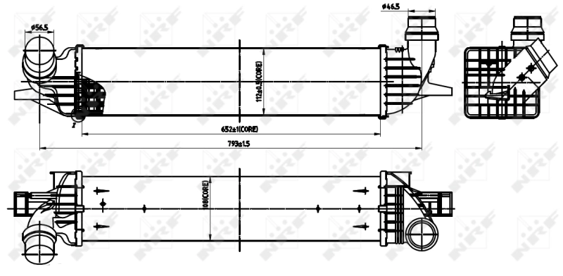 Intercooler 30312 NRF