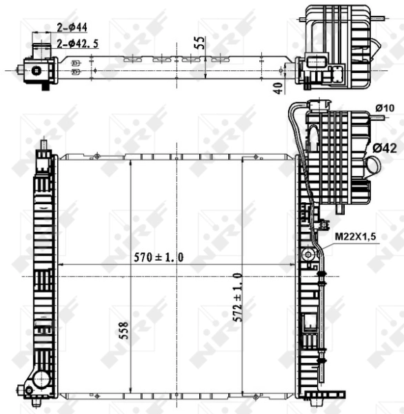 Radiador 50583 NRF