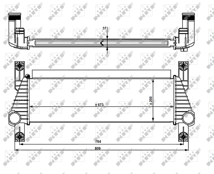 Intercooler 30918 NRF