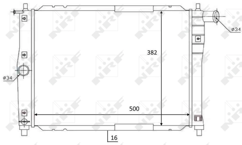 Radiador 59122 NRF