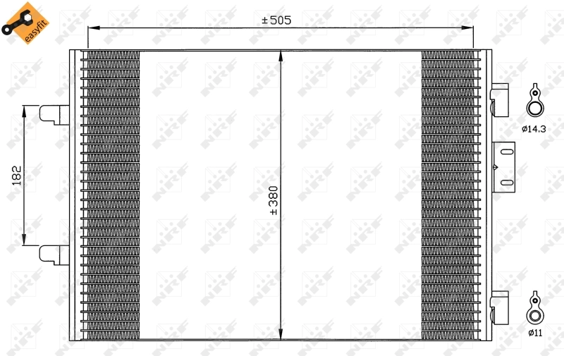 Comprar 35544 NRF Condensador de aire acondicionado