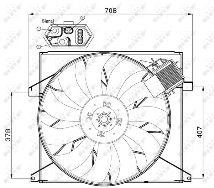 Ventilador, refrigeración motor NRF 47446 precio, desde 572,16 EUR