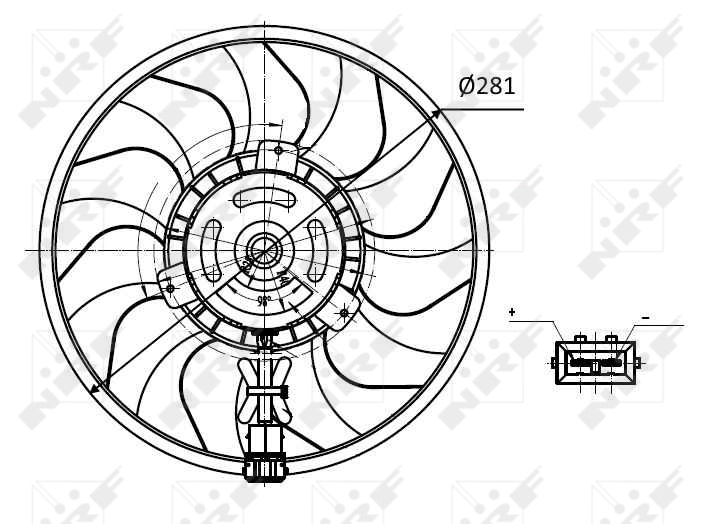 47418 NRF Ventilador del radiador