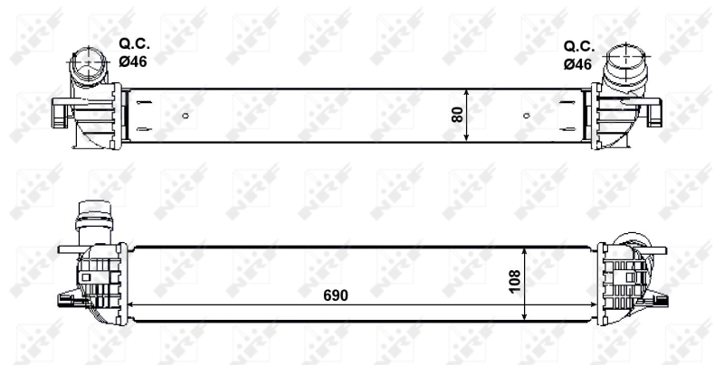 Intercooler 30503 NRF