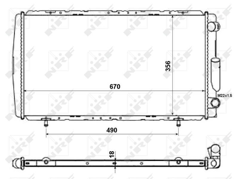 Comprar 58111 NRF Radiador de auto