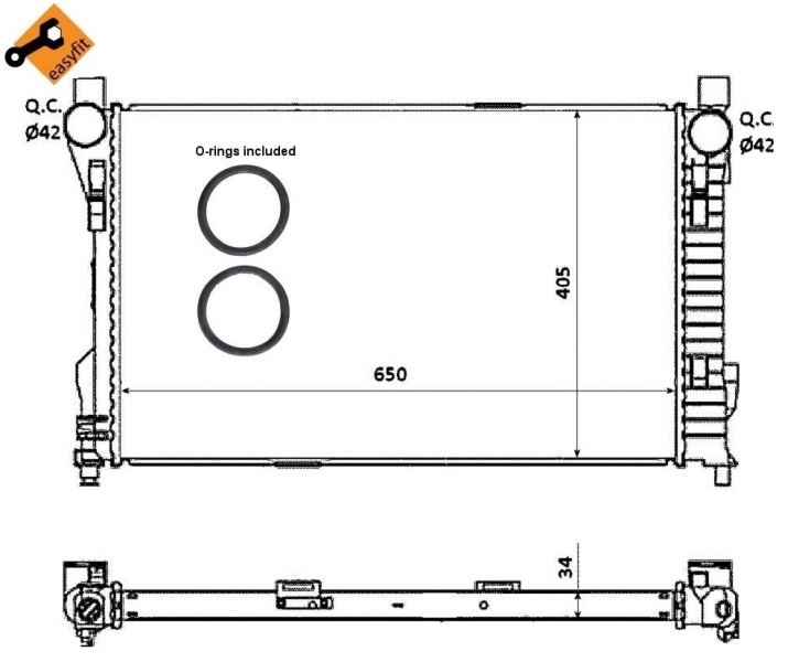 Comprar 53854 NRF Radiador de auto