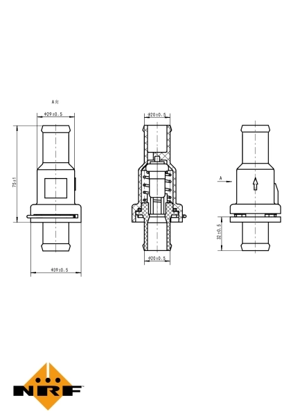 Termostato auxiliar 725166 NRF