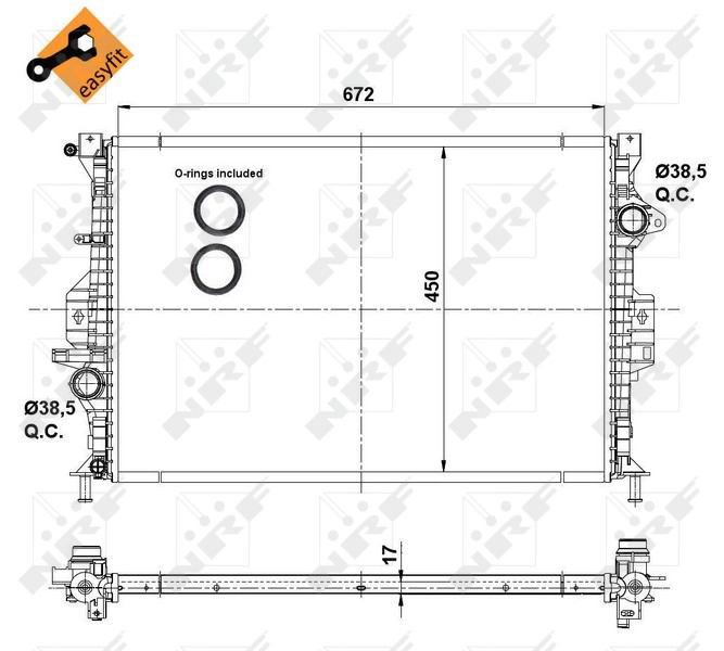 Comprar 53737 NRF Radiador de auto