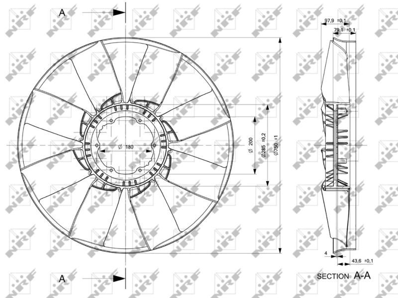A0032053606 Mercedes Embrague viscoso