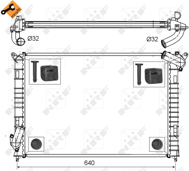 Radiador 53808 NRF