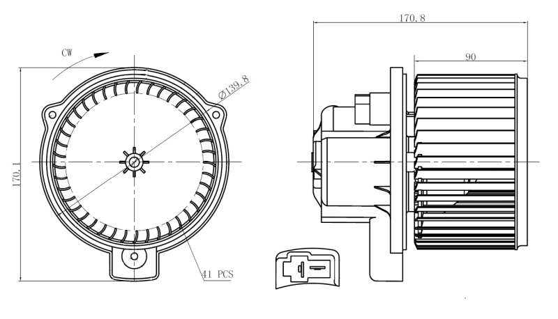  Ventilador habitáculo Smart FORTWO 