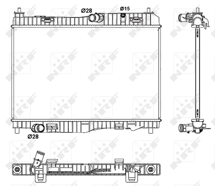 Comprar 53044 NRF Radiador de auto