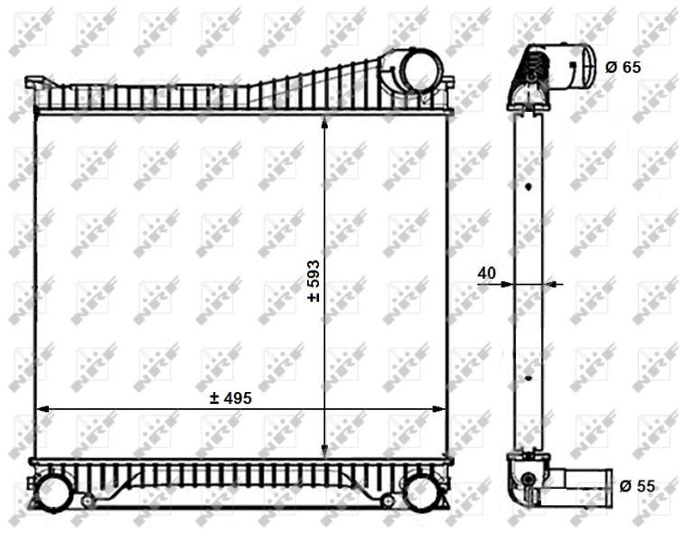 Intercooler 30913 NRF